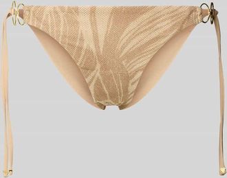 Guess Bikini-Slip mit seitlicher Schn&uuml;rung Modell ZOE in Beige, Gr&ouml;&szlig;e XL