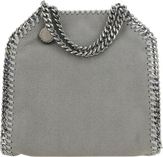 Stella McCartney Womens Handbag Tiny Shaggy Light Grey Polyester Handbags Hand Bags