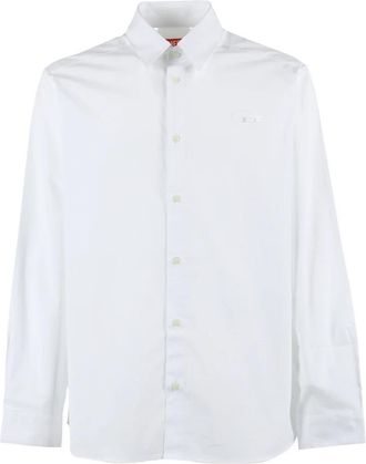 Diesel S-Simply-Gsbh Shirt - Heren - Zakelijke Overhemden - Wit - S - Katoen - Overhemden