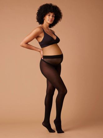 Envie de Fraise Thermo-Umstandsstrumpfhose ENVIE DE FRAISE mit Fleecefutter schwarz