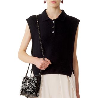 Lanvin Sleeveless Cashmere Sweater in Dark Navy Blue at Nordstrom, Size X-Small