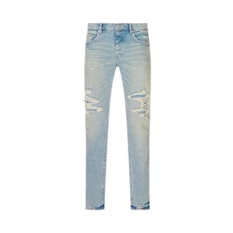 Purple Skinny Jeans, male, Blue, Size: W30 P001 Repairs Skinny Jeans