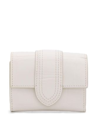 Jacquemus Le Compact Bambino leather wallet - White