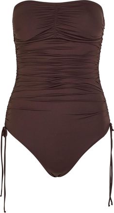 Melissa Odabash Sydney Ruched Swimsuit - Brown - 48 (UK16 / XL)