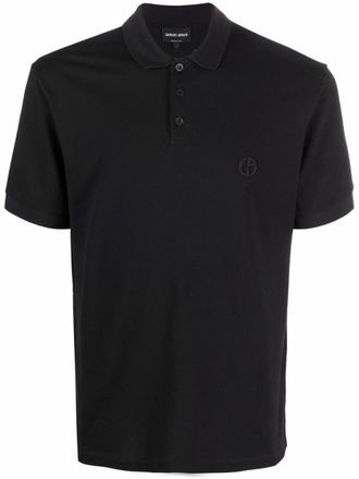 Giorgio Armani Polo a maniche corte - Nero