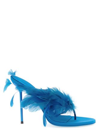 PARIS TEXAS Lidia Feather Thong-muiltjes