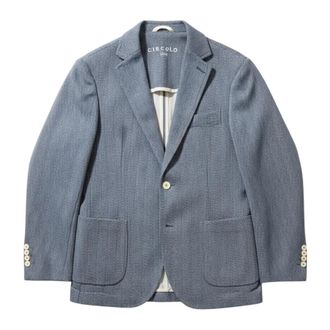 Circolo 1901 Blazers, male, Blue, Size: 2XL Bluna Jacket