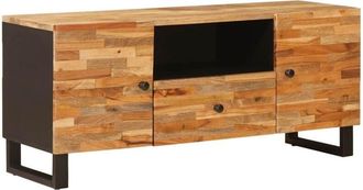 vidaXL TV Cabinet with Shelf Brown 105 x 33 x 46 cm Solid Mango Wood vidaXL