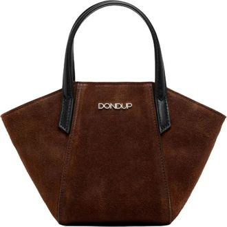 Dondup Mini Split Bag - Dames - Handtassen - Bruin - ONE Size - Tassen