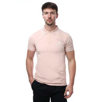 Timberland Heren Bedrukt Poloshirt met Korte Mouwen (Roze)