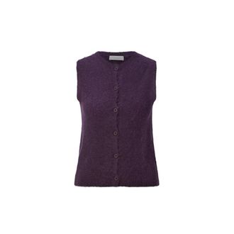 Rich & Royal Cozy Crew Vest rec - Dames - Vesten - Paars - XL - Truien & Vesten