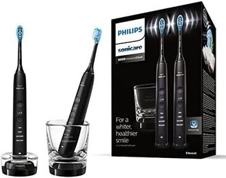 Philips Diamondclean 9000 Hx9914/54 Spazzolino Elettrico Sonico Nero 4 Modalit&agrave; 2pz