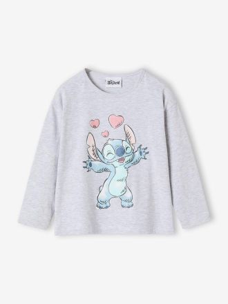 Lilo & Stitch M&auml;dchen Print-Shirt Disney LILO & STITCH grau meliert