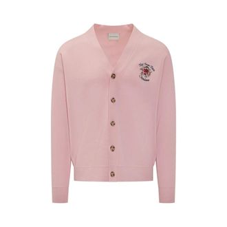 Dr&ocirc;le de Monsieur Cardigans, male, Pink, Size: S Slogan Rose Cardigan