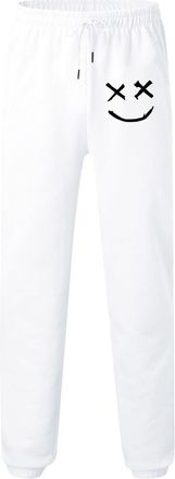 Generic Xmas White Mens Sweatpants Jogging Bottoms Men Grey Joggers Mens Pants Sports Trousers Track Loose Fit for Gym 3XL