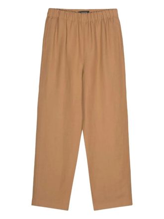 Fabiana Filippi Pantaloni con vita elasticizzata - Marrone