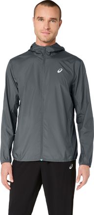 Asics Laufjacke ASICS ASICS CORE JACKET, Herren, Gr. XL, steel grau, Obermaterial: 100% Polyester, Jacken Laufjacke