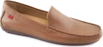 Marc Joseph New York Broadway Leather Venetian Driver Loafer in Cognac Grainy at Nordstrom, Size 11.5