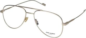 Saint Laurent Glasses, male, Yellow, Size: 55 MM Classic 11 Aviator Frame