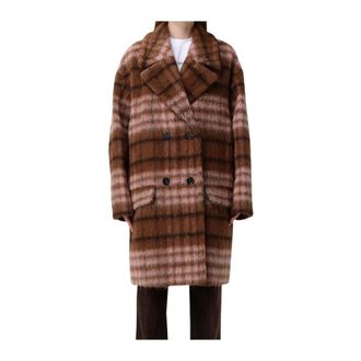 Moschino Dames, Mantels, Veelkleurig, Maat: 2XS Wol