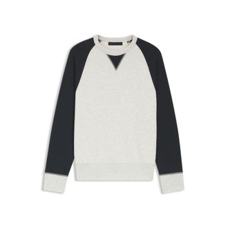 BOSS BY BECKHAM cotton sweater with color-blocking