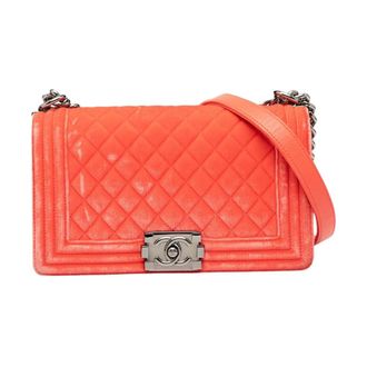 Chanel Pre-owned Quilted Flap Bag - Dames - Pre-owned - Oranje - Maat: ONE Size