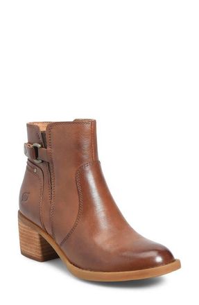 B&oslash;rn Reis Bootie in Dark Brown Leather at Nordstrom, Size 9.5