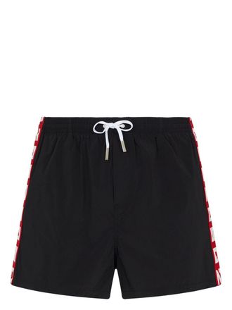 Dsquared2 logo-tape swim shorts - Black