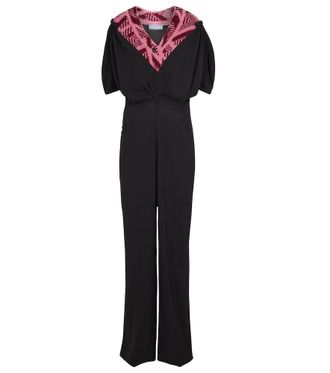 Prada Knit-panel sable jumpsuit
