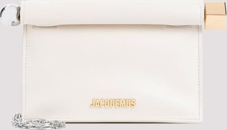 Jacquemus Ivory La Pochette Rond Carr Clutch