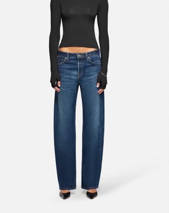 EB Denim Alida Loose Bowed Denim Pants In Tribeca