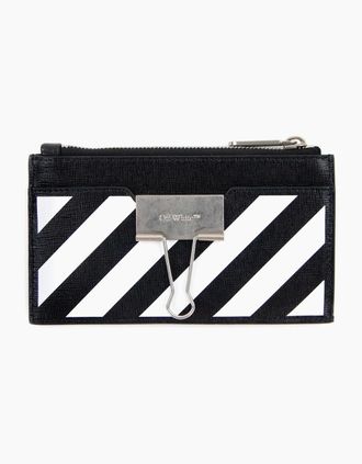 Off-white Mens Off White Binder Card Case Black/White - Black/Multi - Size: OS