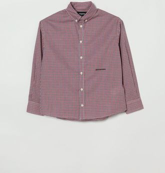 Dsquared2 Camicia a quadretti con logo Dsquared2