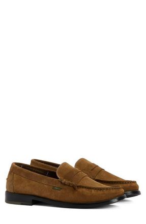 Barbour Linford Penny Loafer in Brown Suede at Nordstrom, Size 13