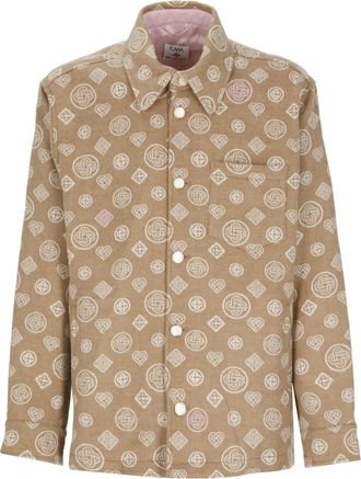 Casablanca Brown Monogram Wool Jacket