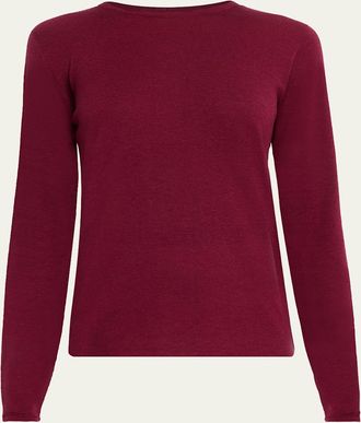 Majestic Filatures Machine Washable Cashmere Scoop-Neck Pullover