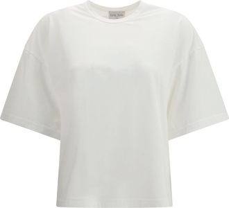 Forte_Forte Womens T-Shirt Oversized Cotton White T-Shirts & Jerseys