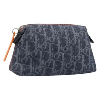 Dior Pre-owned Clutches, female, Blue, Size: ONE SIZE Pre-owned Vintage Pouch