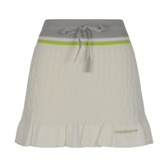 Casablanca Short Skirts, female, White, Size: M Tennis Mini Skirt
