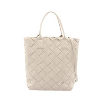 Bottega Veneta Pre-owned Tote Bags, female, White, Size: ONE SIZE Pre-owned Vintage Tote Bag