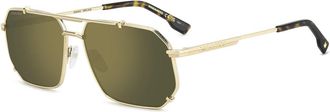 Dsquared2 D2 0175/S Zonnebril - Heren - Zonnebrillen - Geel - 61 MM - Accessoires