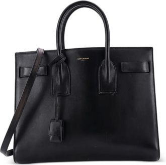 Saint Laurent Borsa a tracolla Sac de Jour piccola in pelle - Nero