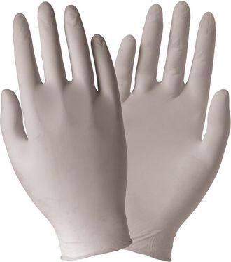 Trade Shop Trade Shop - Set 100 Pezzi Guanti In Lattice Monouso Polvere Taglia M Medium 7/7.5 Skin Latex