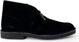 Clarks Lace-up Boots, male, Black, Size: 13 US Black Suede Ankle Boots