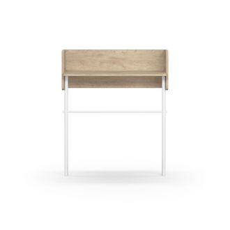 HERDASA Consola De Entrada Fabricada En Melamina Y Madera De Haya, Modelo Danish (789) De Herdasa. Roble-blanco