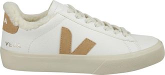 Veja Campo Fured Leather White Desert - Dames - Sneakers - Wit - 36 EU - Katoen - Schoenen