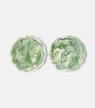 Cabana Set di 2 piatti piani in ceramica