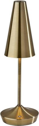 Adesso Flynn Cordless LED Table Lamp in Antique Brass at Nordstrom