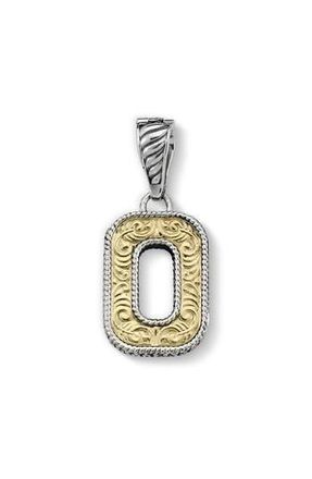 Samuel B. Two-Tone Initial Pendant in Silver/gold O at Nordstrom Rack