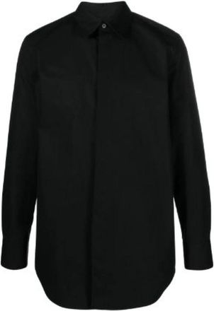 Jil Sander Casual Katoenen Overhemd - Heren - Casual Overhemden - Zwart - S - Katoen - Overhemden